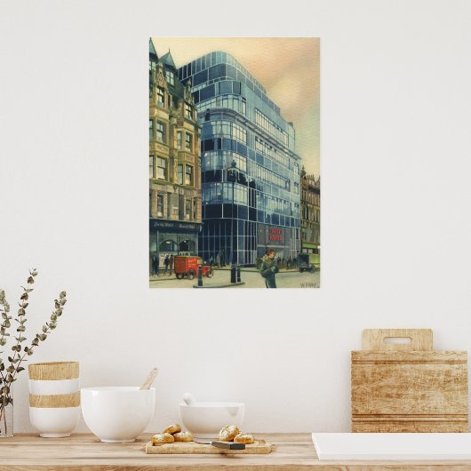  Daily Express Building op Fleet Street Poster (Keuken)