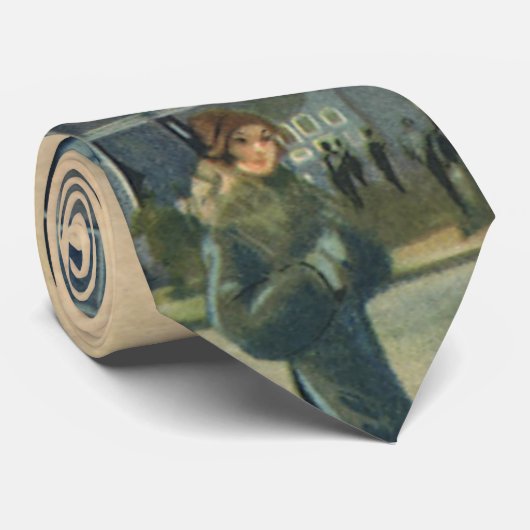 Daily Express Building op Fleet Street Stropdas (Opgerold)