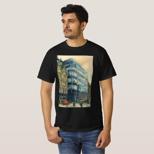  Daily Express Building op Fleet Street T-shirt (Voorkant volledig)