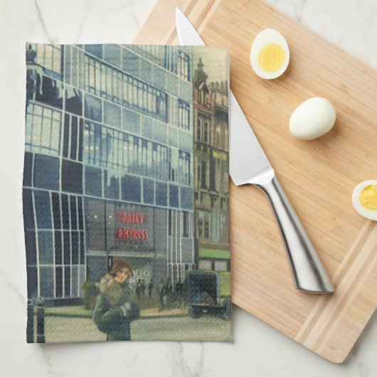  Daily Express Building op Fleet Street Theedoek (Quarter Fold)