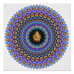 Daily Focus 11.23.17 Buddha Mandala Poster