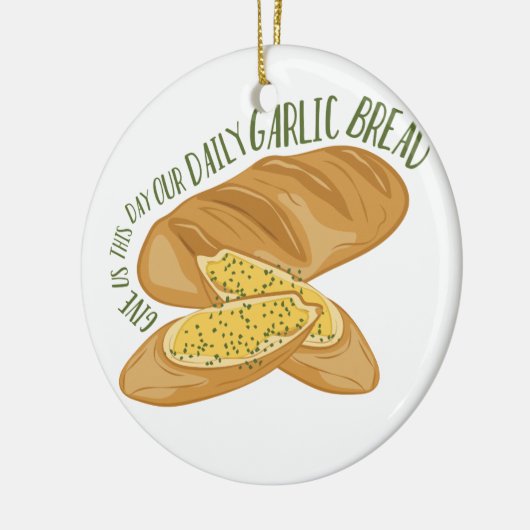 Daily Garlic Bread Keramisch Ornament (Links)