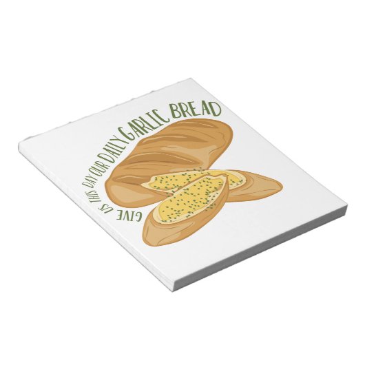 Daily Garlic Bread Notitieblok (Schuin)