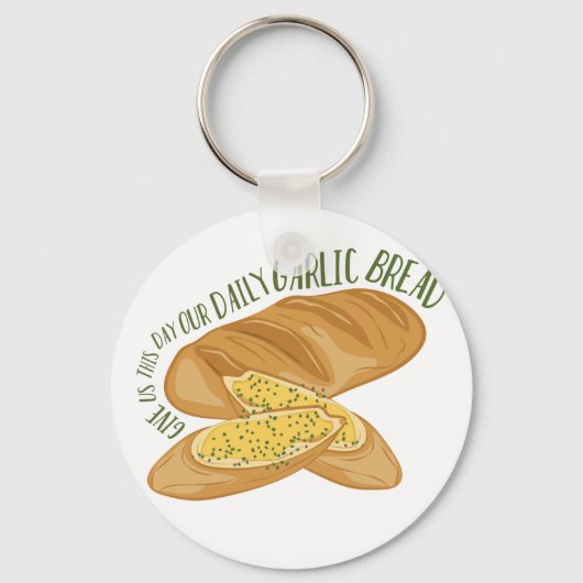 Daily Garlic Bread Sleutelhanger (Voorkant)