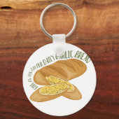 Daily Garlic Bread Sleutelhanger (Voorkant)