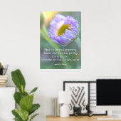 Daily Gratitude Inspirerend Quote Floral Poster (Thuiskantoor)
