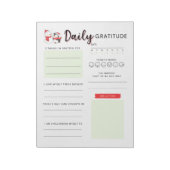 Daily Gratitude Kerstmis Notitieblok (Linkerzijde)