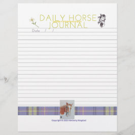 DAILY HORSE JOURNAL AANPASSEN MET UW EIGEN PAARD BRIEFHOOFD