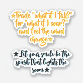 Daily Inspirational Quotes | Positive Motivational Sticker