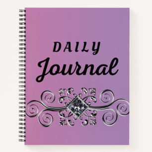 Daily Journal Violet Hoesje Square Gem-symbool Notitieboek