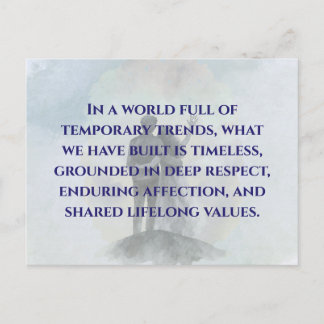 Daily Journey Marriage Quote Postcard Briefkaart