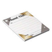 Daily kudos shout out employee recognition display notitieblok (Schuin)