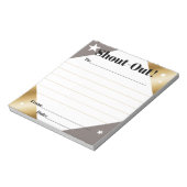 Daily kudos shout out employee recognition display notitieblok (Linkerzijde)