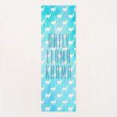 Daily Llama Karma Waterverf Abstract Patroon Yogamat (Voorkant)