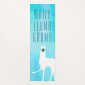 Daily Llama Karma Waterverf Abstract Patroon Yogamat (Voorkant)