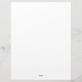 Daily Meal Planner | Simple Minimalistic Clean Briefhoofd (Achterkant)