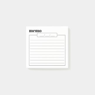 Daily Memo Pad Sticky Notes, 3" x 3" Post-it® Notes