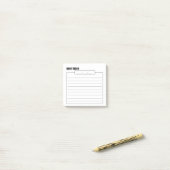 Daily Memo Pad Sticky Notes, 3" x 3" Post-it® Notes (Op bureau)