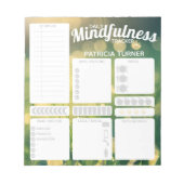 Daily Mindfulness habit tracker Dry Erase Board Notitieblok (Voorkant)