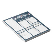 Daily Mindfulness habit tracker Notitieblok (Schuin)