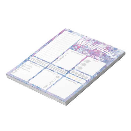 Daily Mindfulness habit tracker Notitieblok (Linkerzijde)