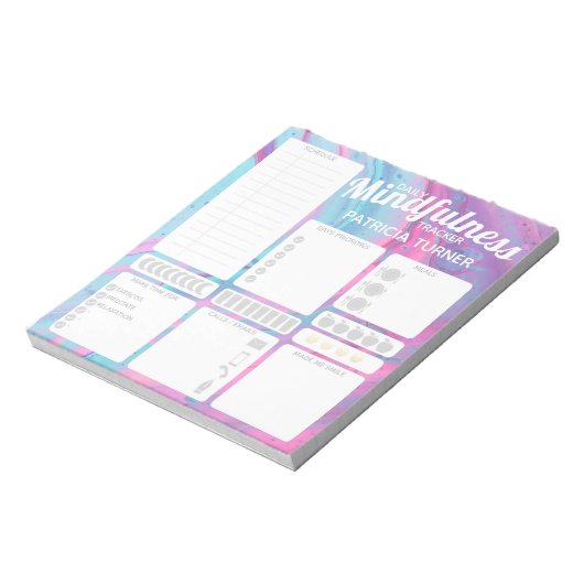 Daily Mindfulness habit tracker Notitieblok (Linkerzijde)