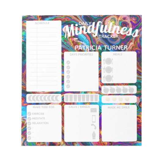 Daily Mindfulness habit tracker Notitieblok (Voorkant)