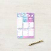 Daily Mindfulness habit tracker Post-it® Notes (Op bureau)
