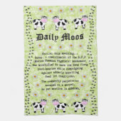 Daily Moos Pun Tea Towel Theedoek (Verticaal)