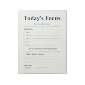 Daily Notepad | Tasks & Notes | Planner Page Notitieblok (Linkerzijde)