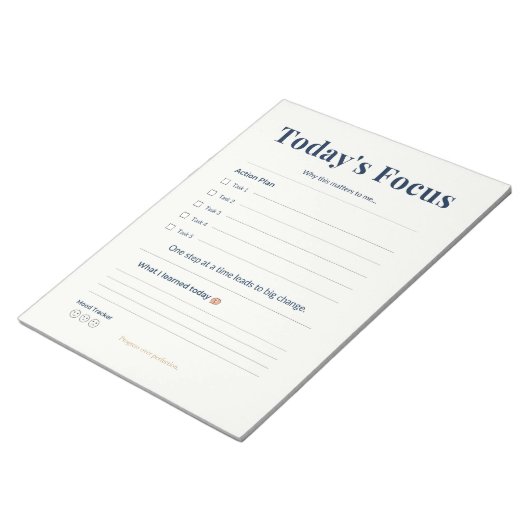 Daily Notepad | Tasks & Notes | Planner Page Notitieblok (Schuin)