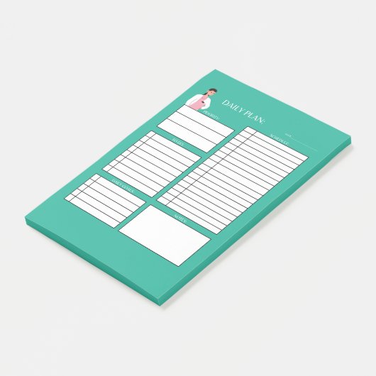 DAILY PLAN DOCTORA POST-IT® NOTES (Schuin)