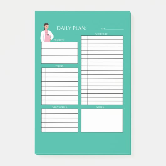 DAILY PLAN DOCTORA POST-IT® NOTES (Voorkant)