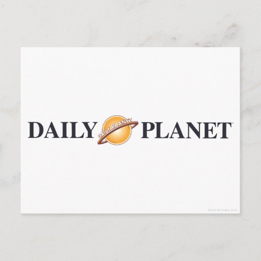 Daily Planet Logo Briefkaart (Voorkant)