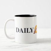 Daily Planet Logo Tweekleurige Koffiemok (Links)