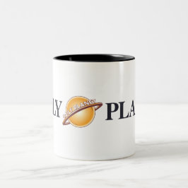 Daily Planet Logo Tweekleurige Koffiemok