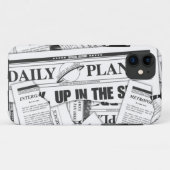 Daily Planet Pattern - White Case-Mate iPhone Case (Achterkant (horizontaal))