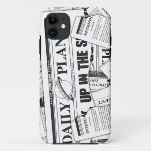 Daily Planet Pattern - White iPhone 11 Hoesje