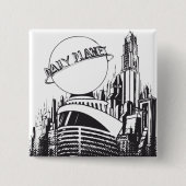 Daily Planet Vierkante Button 5,1 Cm (Voorkant)