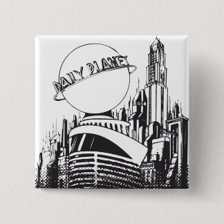 Daily Planet Vierkante Button 5,1 Cm