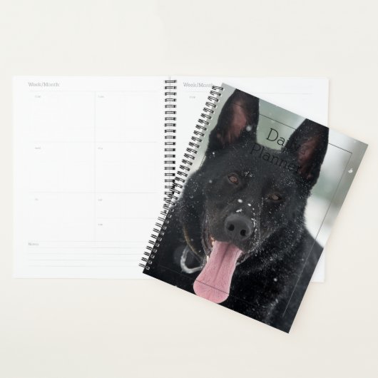 Daily Planner - Black German Shepherd Dog - HAMbWG (Display)