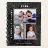 Daily Planner - Charcoal Black Pain - HAMbWG (Voorkant)