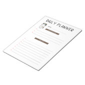 Daily Planner Cute Tribal Kitty Cat Notitieblok (Schuin)