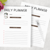 Daily Planner Cute Tribal Kitty Cat Notitieblok