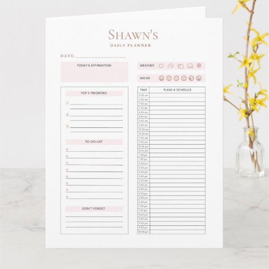  Daily Planner downloaden Kaart (Gele Bloem)