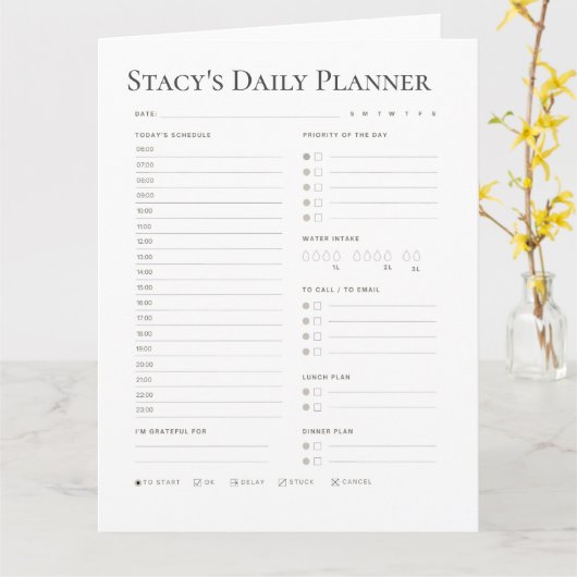  Daily Planner downloaden Kaart (Gele Bloem)