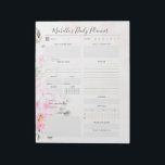 Daily Planner Floral Notitieblok<br><div class="desc">Pas deze prachtige florale dagelijkse plannerlaptop eenvoudig aan met uw eigen naam en titels. Het is het perfecte middel om georganiseerd te blijven voor elke kantoor thuis, moeder of zelfs een bruid. Houd taken, toekomstige gebeurtenissen, dagelijkse doelen, maaltijden, wateropname, enz. bij. Deze planner behandelt alle basisprincipes om je te richten...</div>