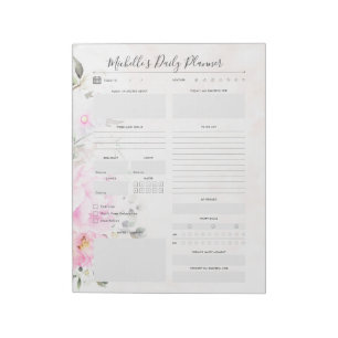 Daily Planner Floral Notitieblok