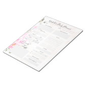 Daily Planner Floral Notitieblok (Schuin)