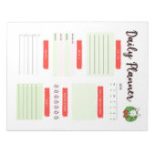 Daily Planner Kerstbunny Notitieblok (Voorkant)